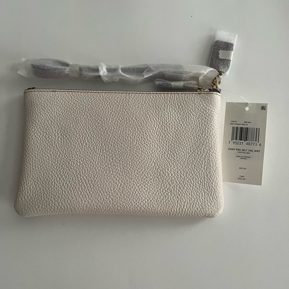 NWT COACH C9075 Walt Disney World Pebbled Leather Corner Zip Wristlet - Picture 6 of 7